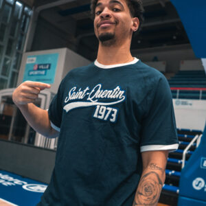 Teeshirt 1973 Saint Quentin Basketball Marine (écriture coton) 2025