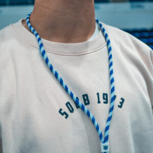Lanyard Tour de cou Bleu et Blanc SQBB 2025