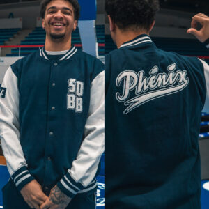 Veste Teddy  Homme Marine et Blanc 2026